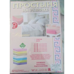 Простынь на резинке 160